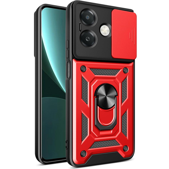 Husă blindată pentru Oppo A40 / Oppo A40m, CamShield Slide, roșu