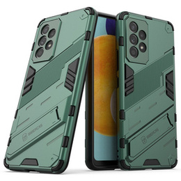 Husa pentru Samsung Galaxy A53 5G, Military kickstand, albastru