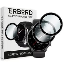 2x ERBORD Hybrid Glass pentru Amazfit GTR 2e