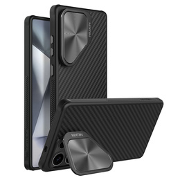 Carcasă pentru Samsung Galaxy S25 Ultra, carcasă blindată Nillkin, Carboprof Case, pentru Magsafe, negru