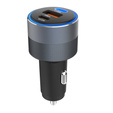 Încărcător auto Forcell F-Energy Alu 85 W, 2 × USB-C + USB-A, PD / QC 4.0 / SFC 2.0
