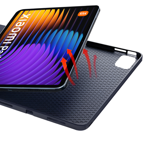 Husă pentru Xiaomi Pad 7 / 7 Pro, Smartcase, albastru închis