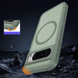 Carcasă cu ramă pentru Google Pixel 9 / Google Pixel 9 Pro, pentru MagSafe, verde