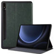 Husă pentru Samsung Galaxy Tab S9 FE+ Plus, Smartcase cu spațiu pentru stylus, verde
