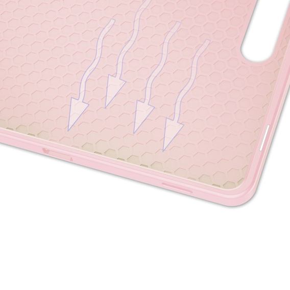 Husă pentru Samsung Galaxy Tab S10 FE+ Plus, Smartcase cu spațiu pentru stylus, roz