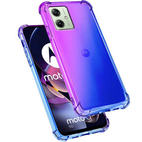 Husa pentru Motorola Moto G54 5G, Gradient Dropproof, Violet / albastru