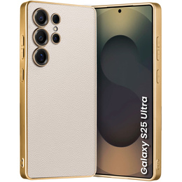 Huse pentru Samsung Galaxy S25 Ultra, GKK Leather, gri titan