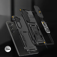 Husă blindată pentru Samsung Galaxy Z Fold6 5G, CamShield Slide, negru
