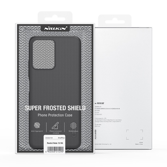 Carcasă NILLKIN pentru Xiaomi Redmi Note 12 5G / POCO X5 5G, Super Frosted Shield Case, negru