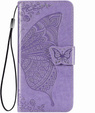 Cu clapetă pentru Oppo Reno 12FS / 12F, Butterfly, violet