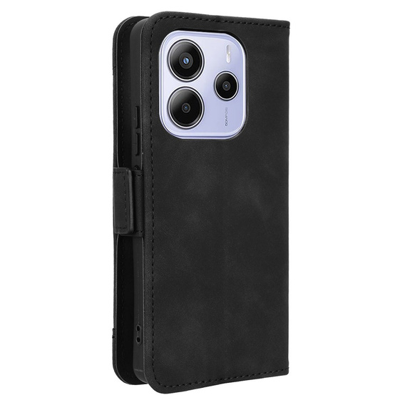 Cu clapetă pentru Xiaomi Redmi Note 14 4G, Card Slot, negru