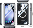 Carcasă pentru Samsung Galaxy S23 FE, Shockproof, cu folie pentru ecran, pentru MagSafe, negru