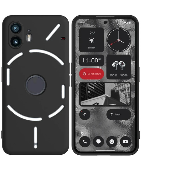 Husa pentru Nothing Phone 2, Silicone Lite, negru