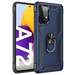 Husă blindată pentru Samsung Galaxy A72 5G, Nox Case Ring, albastru