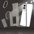 Husă pentru Samsung Galaxy S25 Edge, Kickstand Matt Case, pentru MagSafe, gri titan