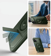 Husă blindată pentru iPhone 12 / iPhone 12 Pro, Dexnor CamProtect MagSafe, verde (Două rame)