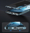 Husa pentru OnePlus 13, Magnetic Dual Glass, albastru
