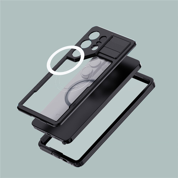 Husă impermeabilă Redpepper MagSafe pentru Samsung Galaxy S26 Ultra, negru