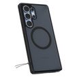 Carcasă MagSafe Spigen pentru Samsung Galaxy S25 Ultra, Ultra Hybrid, mat / negru + 9H Tempered Glass