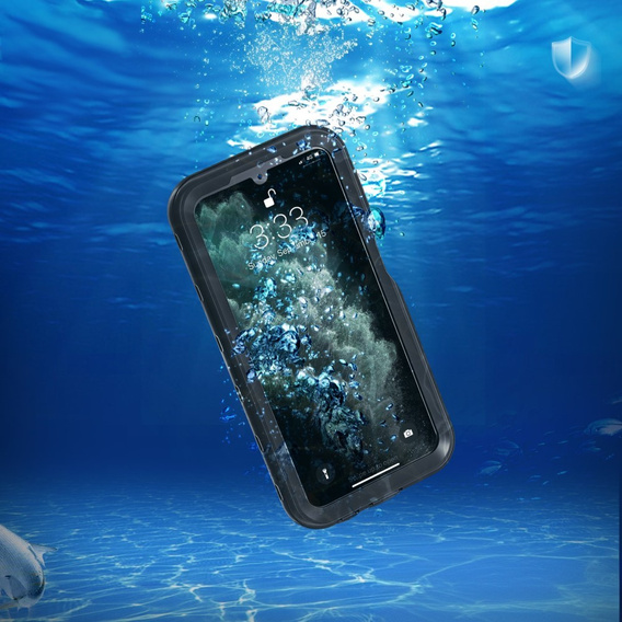 Husă impermeabilă IP68 pentru Samsung Galaxy A15 5G, Redpepper, negru