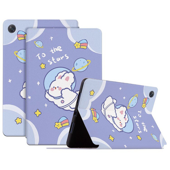 Husă cu clapetă pentru Lenovo Tab M10 Plus 10.6 Gen 3 TB-125F TB-128F, space rabbit