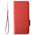 Cu clapetă pentru Xiaomi Redmi Note 12 5G / POCO X5 5G, Wallet Litchi Magnet, roșu