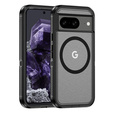 Carcasă cu ramă pentru Google Pixel 8, pentru MagSafe, transparent / negru
