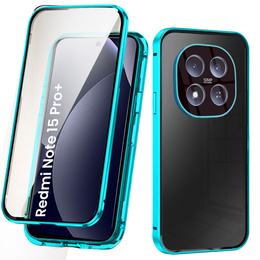 Husă magnetică dublă din sticlă pentru Xiaomi Redmi Note 15 Pro Plus 5G / Poco M8 Pro 5G