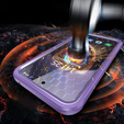 Husă pentru Samsung Galaxy S25, Shockproof, cu sticlă, pentru MagSafe, violet