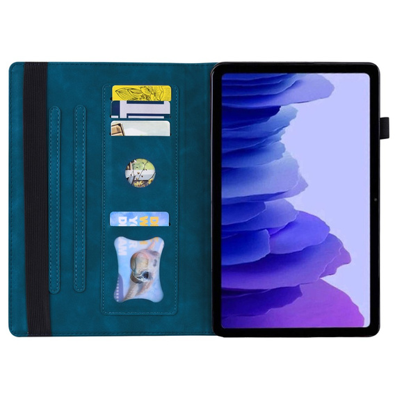 Husă pentru Lenovo Tab P12, Classic, cu spațiu pentru stylus, albastru