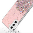 Huse pentru Samsung Galaxy S21 FE, Glittery, roz