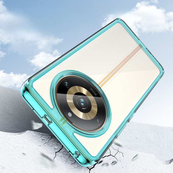 Huse pentru Realme 11 Pro 5G / 11 Pro+ 5G, Fusion Hybrid, transparent / albastru