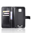 Cu clapetă pentru Oukitel WP6, Crazy Horse Wallet, negru