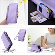 Cu clapetă pentru Xiaomi Redmi 14C / Xiaomi Poco C75, Wallet Zipper Pocket, violet