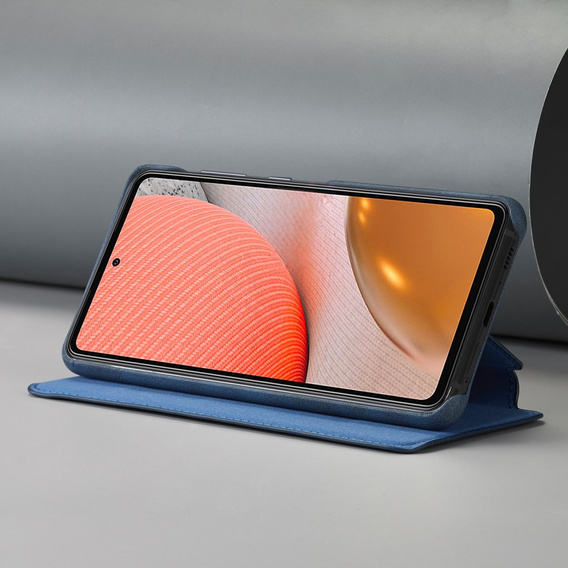 Cu clapetă pentru Samsung Galaxy A52 5G / 4G, LC.IMEEKE, albastru