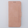 Cu clapetă pentru Motorola Moto G54 5G, Card Slot, roz