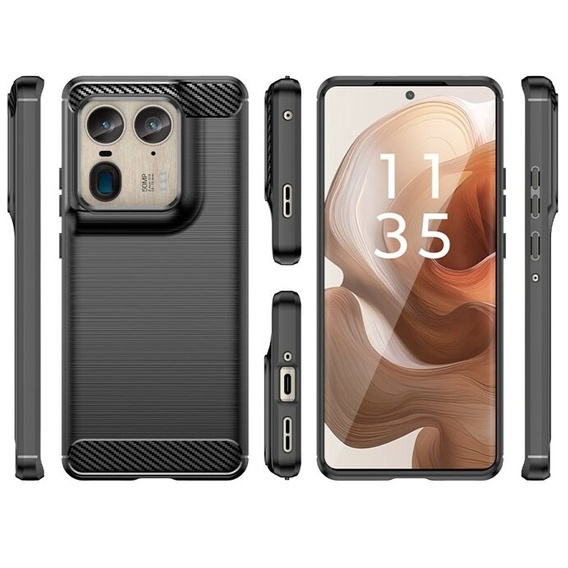 Huse pentru Motorola Edge 50 Ultra, Carbon, negru