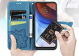 Cu clapetă pentru Oppo Reno 13 Pro, Butterfly, albastru