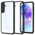 Carcasa Spigen pentru Samsung Galaxy A55 5G, Ultra Hybrid, negru + sticlă temperată 9H