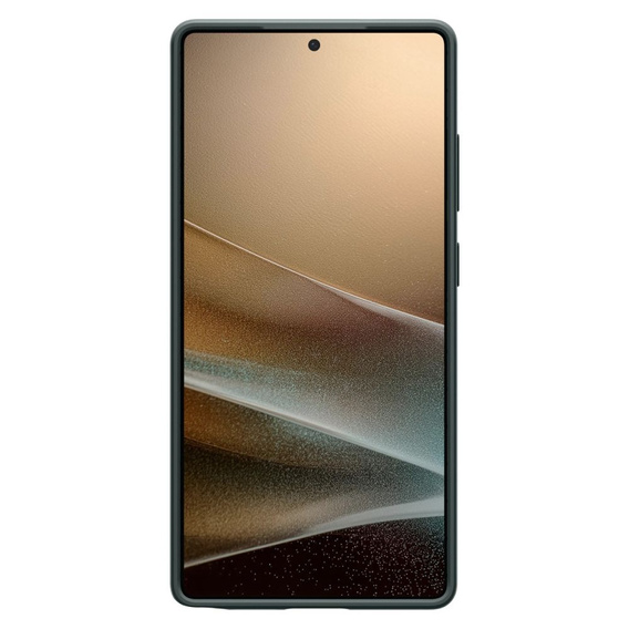 Carcasa Spigen pentru Samsung Galaxy S25 Ultra, Thin Fit Mag, verde + sticlă temperată 9H