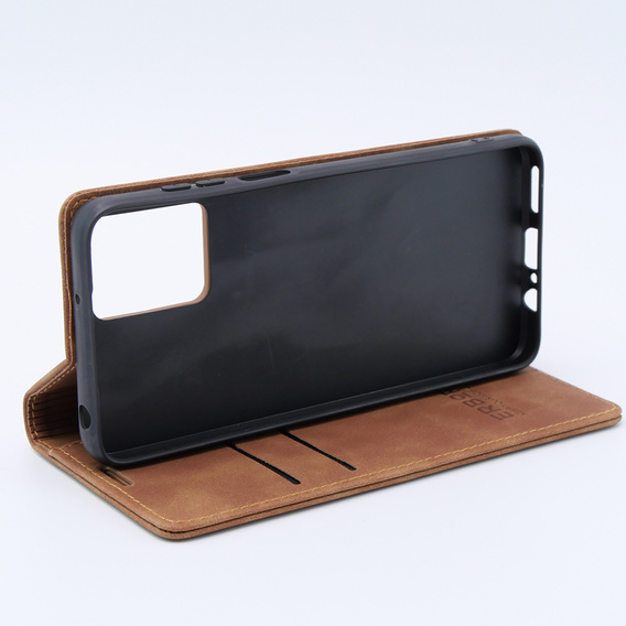 Husă pentru Motorola Moto G13/ G23 4G, ERBORD Vintage, portofel cu clapetă, maro