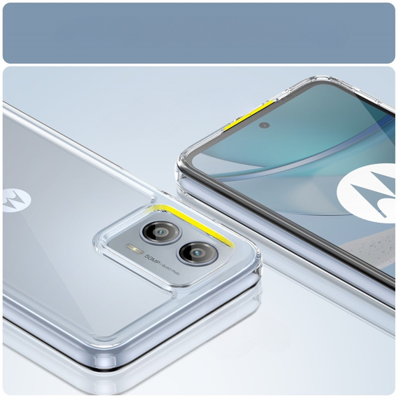 Huse pentru Motorola Moto G53 5G, Fusion Hybrid, transparentă
