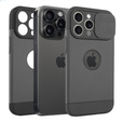Huse pentru iPhone 15 Pro Max, ERBORD MagProtect Slide Camera, negru