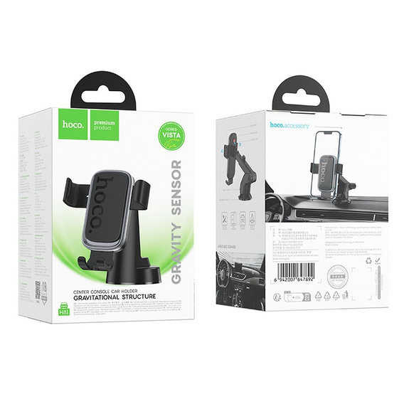 Suport auto pentru telefon Hoco H81 cu prindere prin gravitație pentru bord