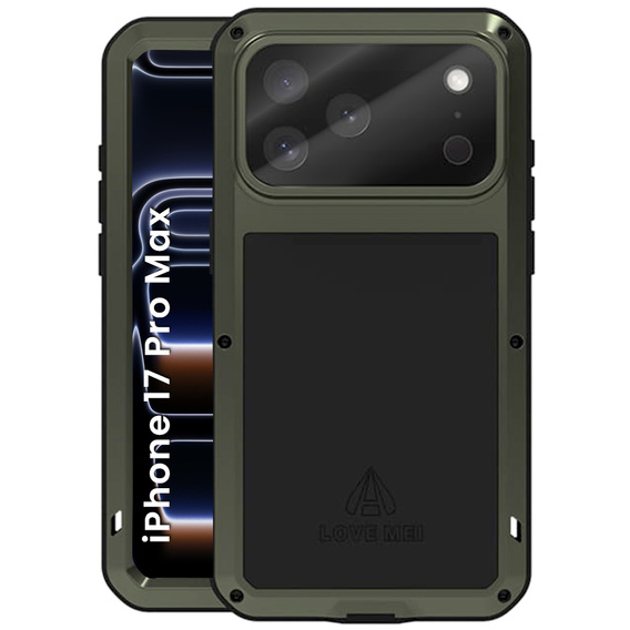 Carcasă blindată cu sticlă temperată pentru iPhone 17 Pro Max