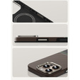 BENKS Kevlar Magnetic Armor Pro Prestige 600D Y065 carcasă pentru MagSafe cu buton activ pentru iPhone 16 Pro