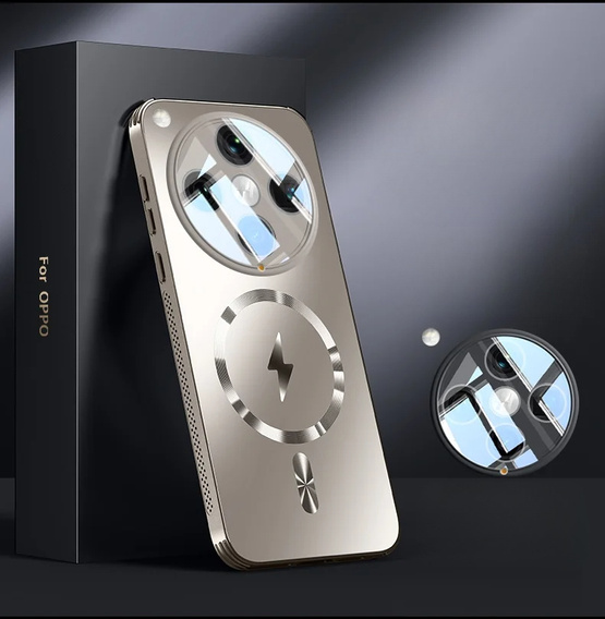 Carcasă pentru Oppo Find X8 Pro, MagSafe, argintiu
