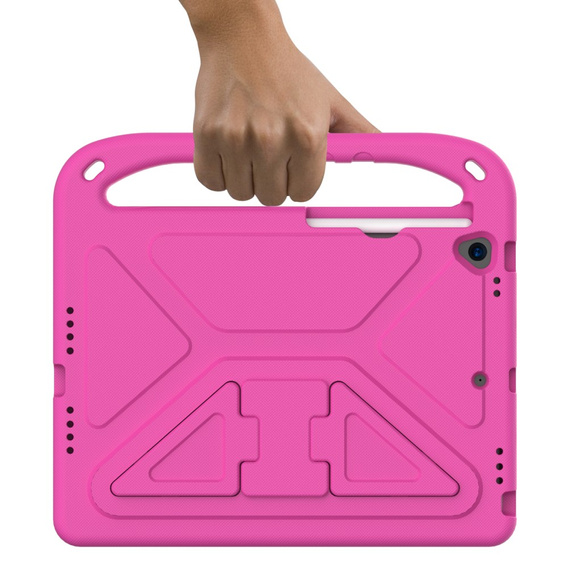 Husă pentru copii pentru iPad 10.2 2021 / 2020 / 2019, cu mâner, roz