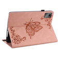 Husă pentru Lenovo Tab M11, Butterfly, roz