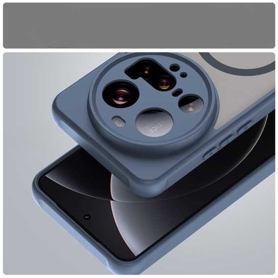 Husă pentru Xiaomi 15 Ultra, pentru MagSafe, ERBORD Matt Case, albastru